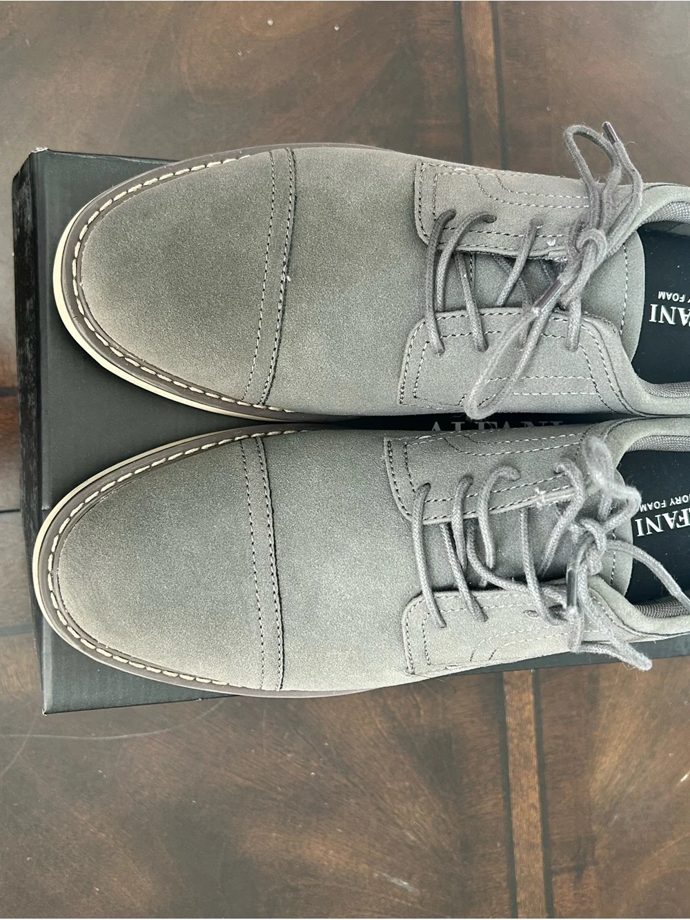 Alfani Theo Grey Men's Casual Lace-Up Shoes